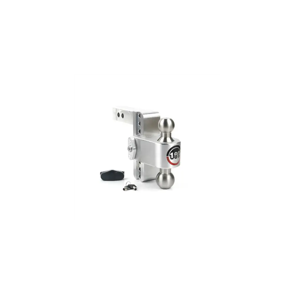 180 Degree Drop Hitch w/ Combo Ball - 6" Drop for 2" Shank- 12.5K Cap - WEILTB6-2